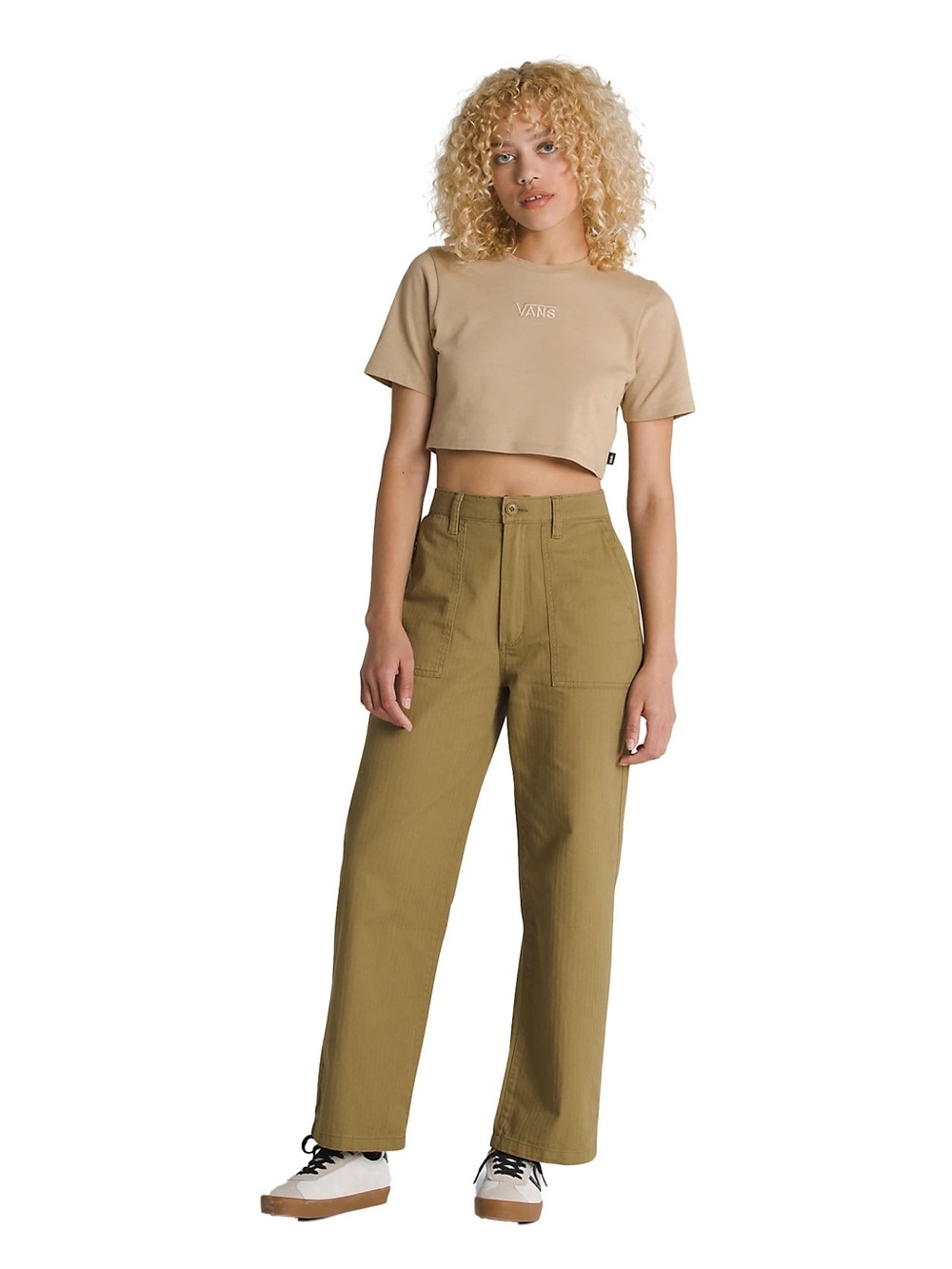 Vans Union Relaxed Carpenter Pants in Gothic Olive Green